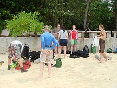 Praparing for the 'Try Dive'